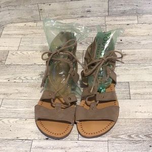 Size 4 Dolce Vita Laced up Suede like Sandals
